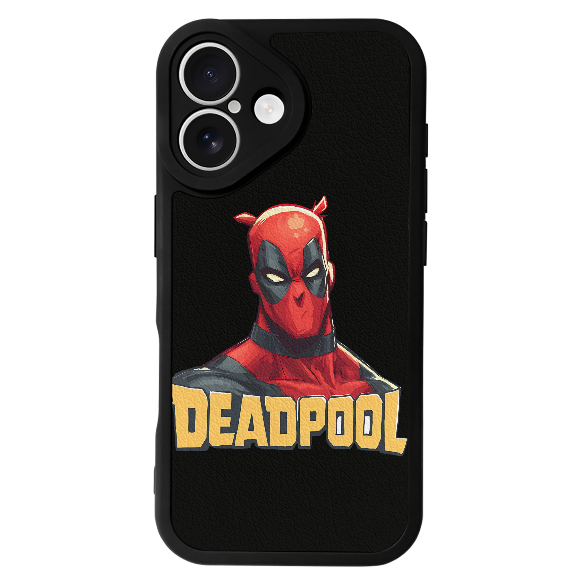 （画像用） Deadpool デッドプール 【iPhone 16シリーズ対応】シリコンスマホケース（レザー調） 材質：シリコン